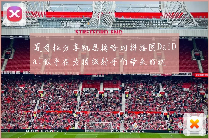 夏奇拉分享凯恩梅哈姆拼接图DaiDai似乎在为顶级射手们带来好运